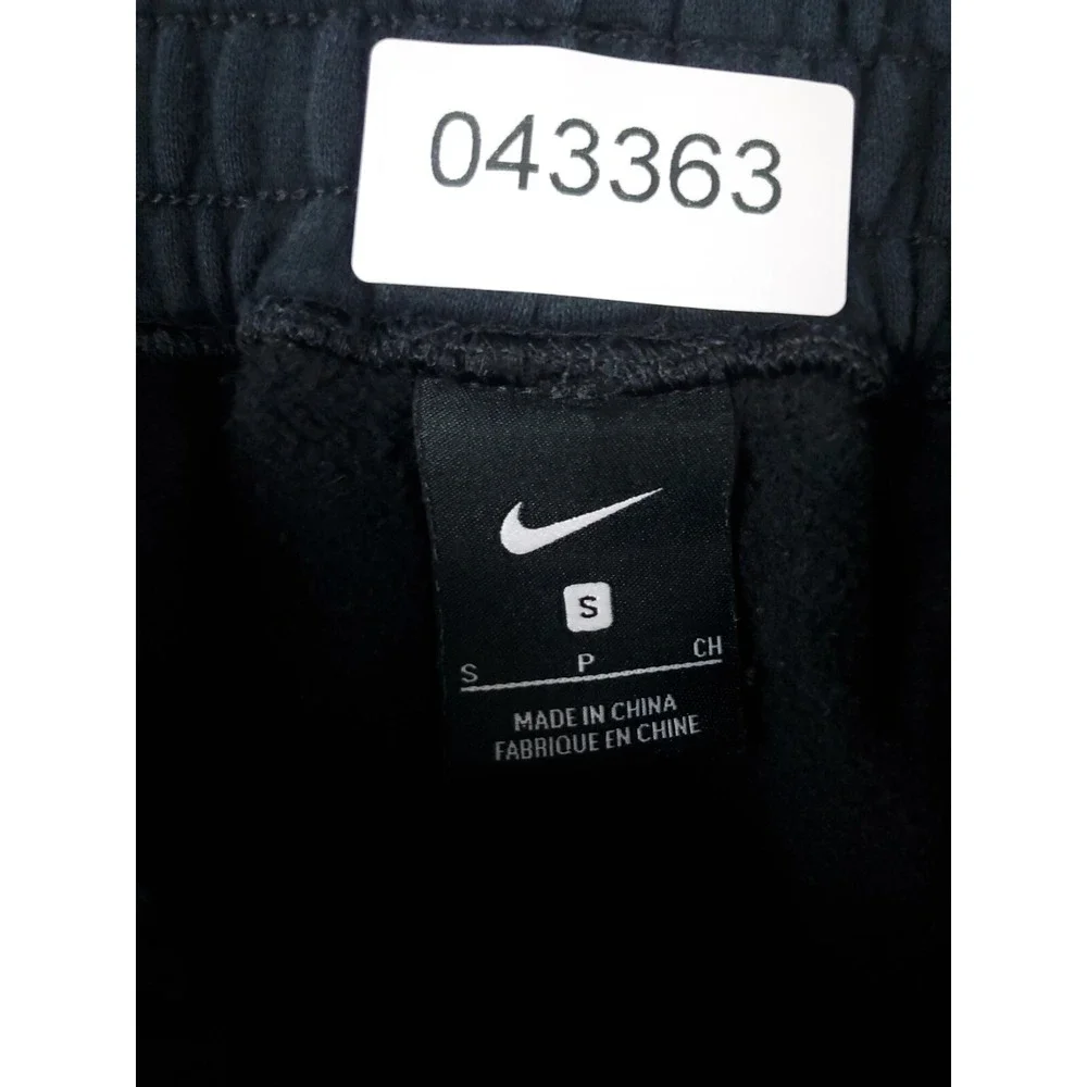Nike LeBron James Mens Small Black Swoosh Track Joggers Sweatpants 043363